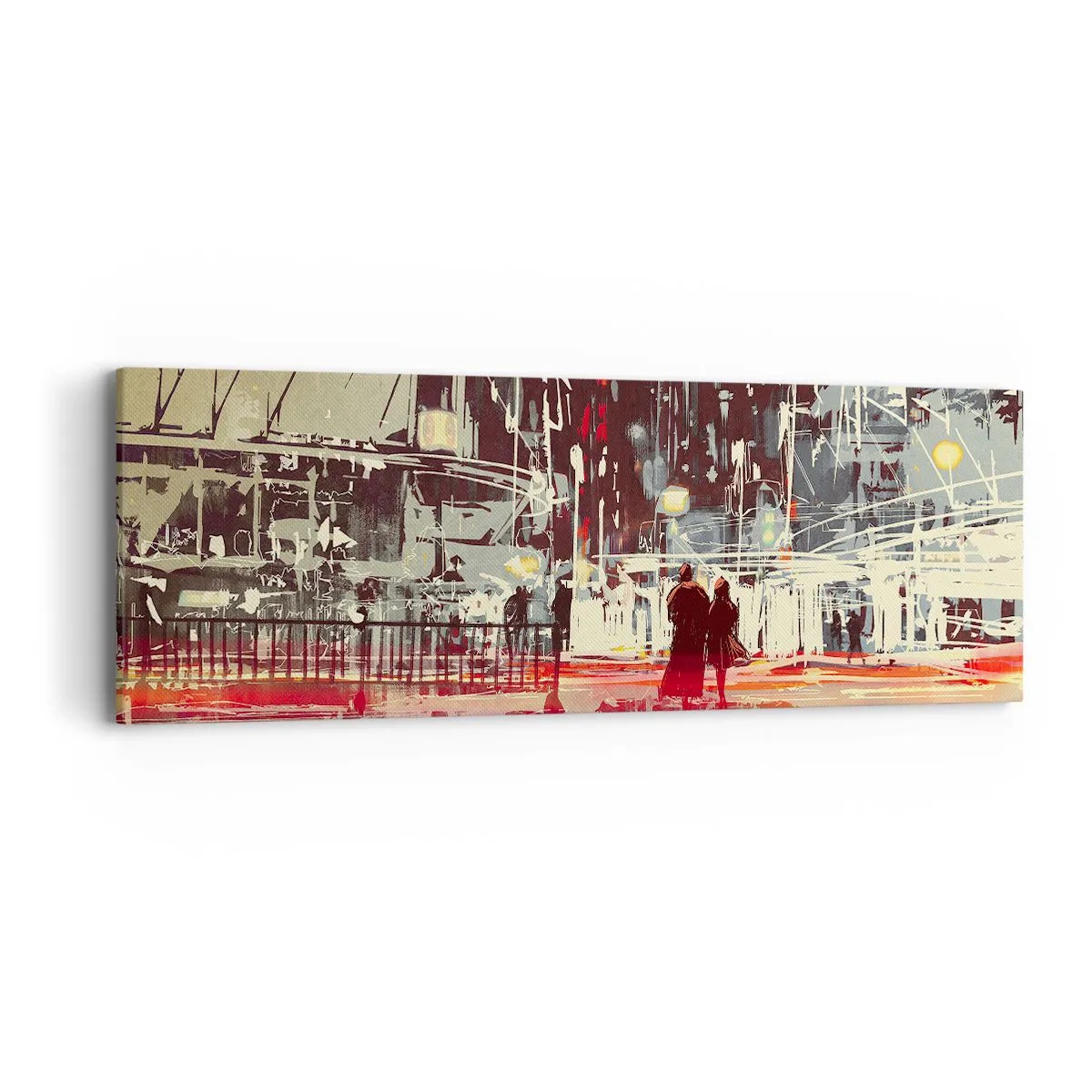 Obraz na płótnie - Wielkomiejska przeprawa - 90x30 cm