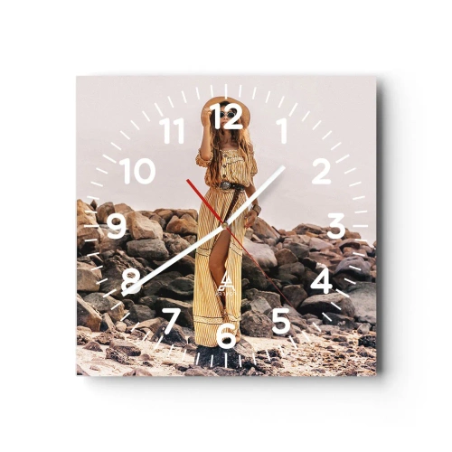 Zegar ścienny - Magia kamieni - 40x40 cm