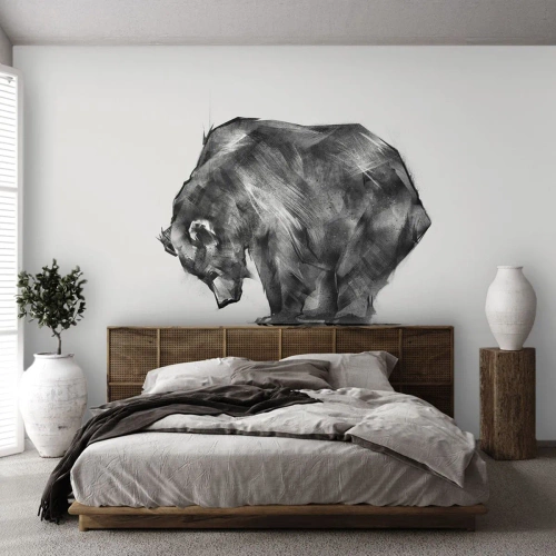 Fototapeta Premium Canvas - Miło zobaczyć się z kimś bliskim - Abstrakcja, Niedźwiedź Polarny, Natura - 350x256 cm