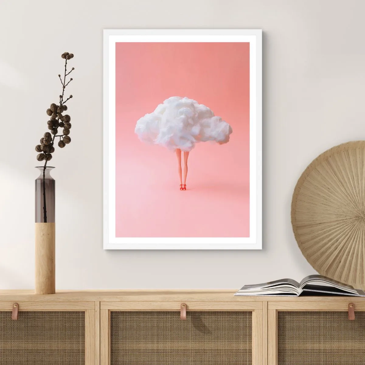 Plakat w białej ramie - Słodka obietnica - 70x100 cm