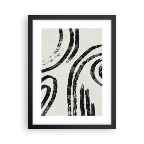Plakat w czarnej ramie - W pół zatrzymany - 30x40 cm