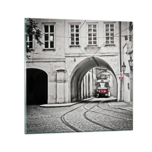 Obraz na szkle - Przez miejski labirynt - 40x40 cm