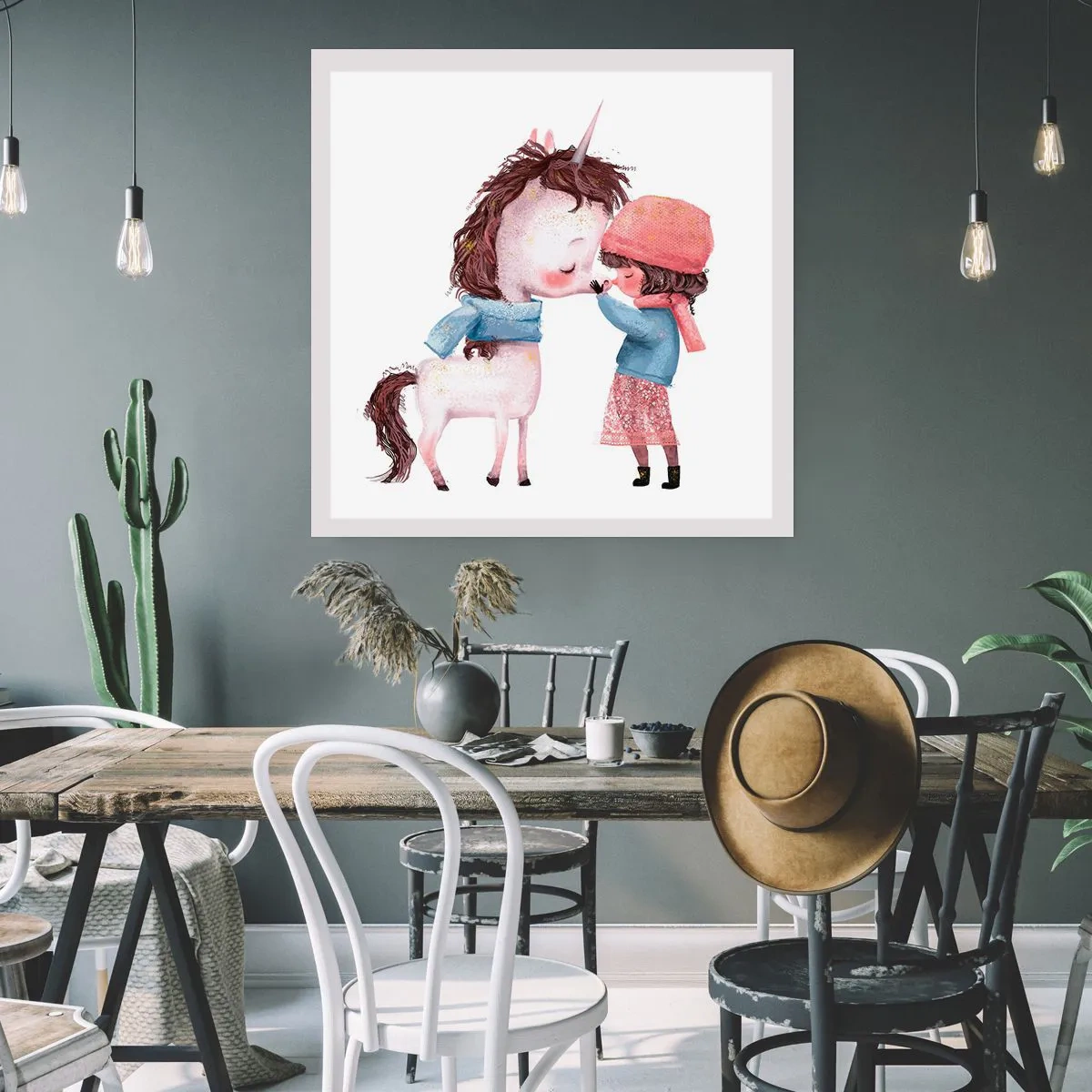 Plakat - Zimowa opowieść - 60x60 cm