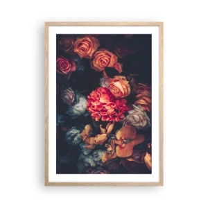 Plakat w ramie jasny dąb - Jak u holenderskich mistrzów - 50x70 cm