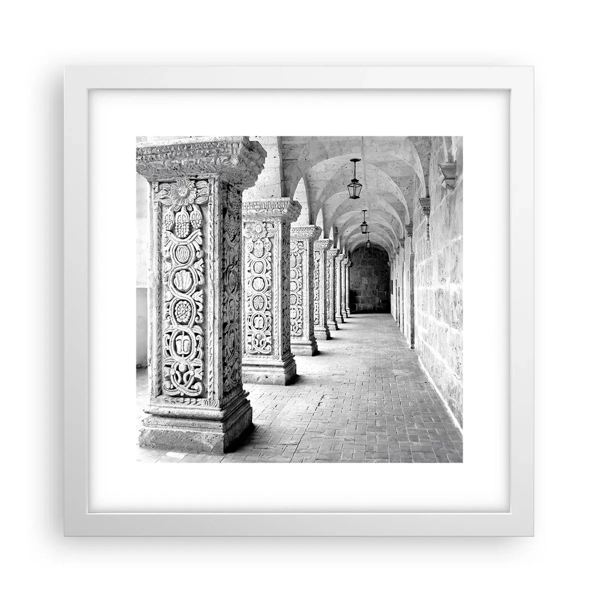 Plakat w białej ramie - A dokąd to…? - 30x30 cm