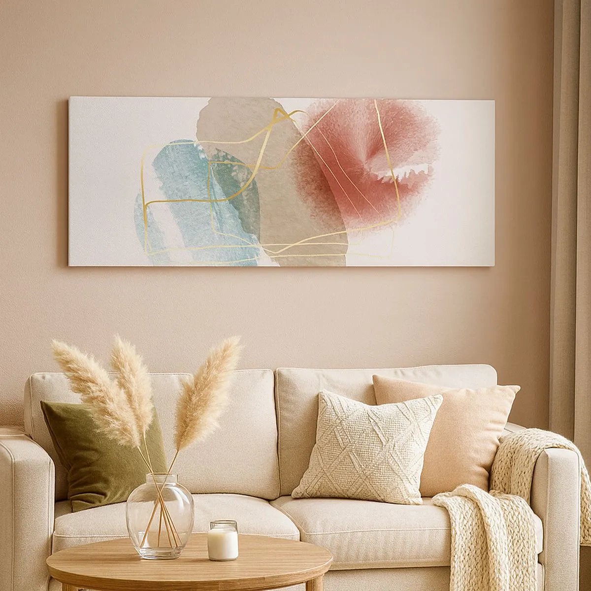 Obraz na płótnie - Korale przestrzeni - 100x40 cm