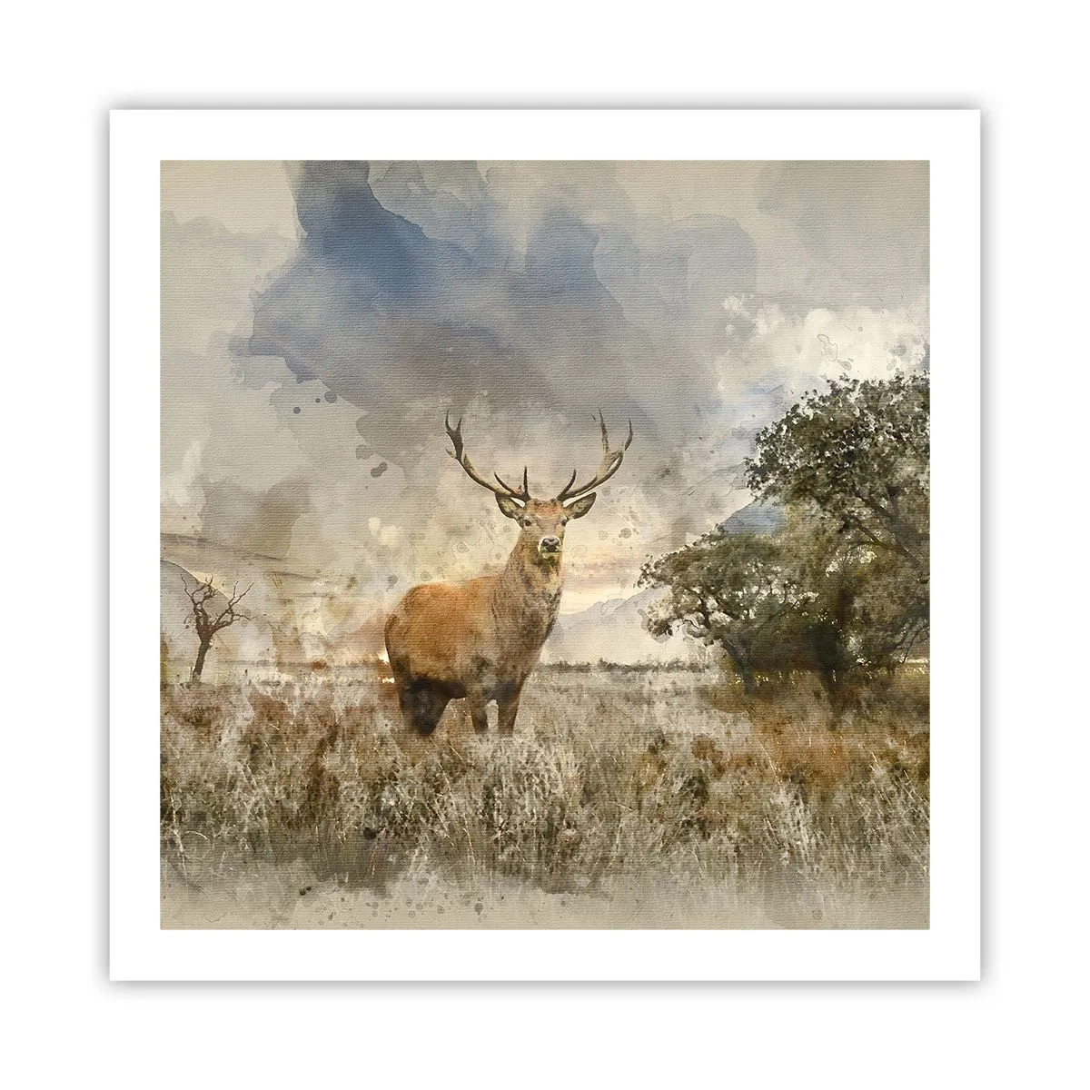 Plakat - Godność - siła - dostojeństwo - 60x60 cm