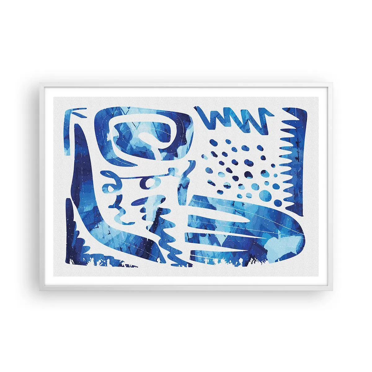 Plakat w białej ramie - Powrót do korzeni - 100x70 cm