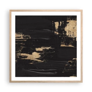 Plakat w ramie jasny dąb - Ślad dotyku - 60x60 cm