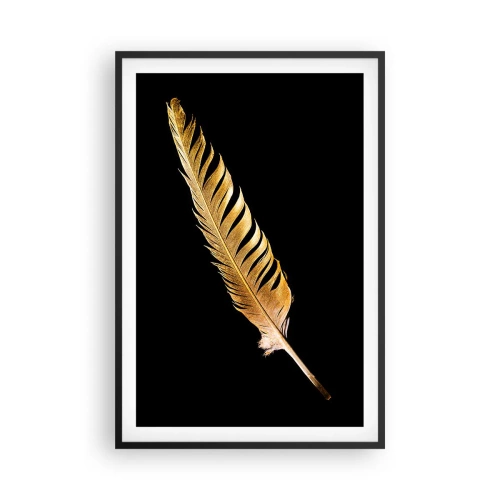 Plakat w czarnej ramie - Nie lada piórem opatrzony… - 61x91 cm