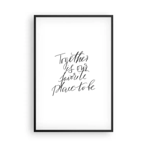 Plakat w czarnej ramie - Też to czujesz? - 61x91 cm