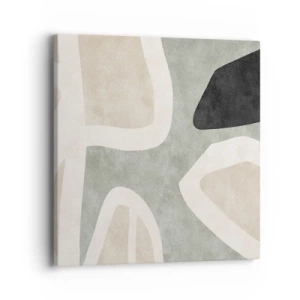 Obraz na płótnie - Kompozycja z motywem czerni - 40x40 cm