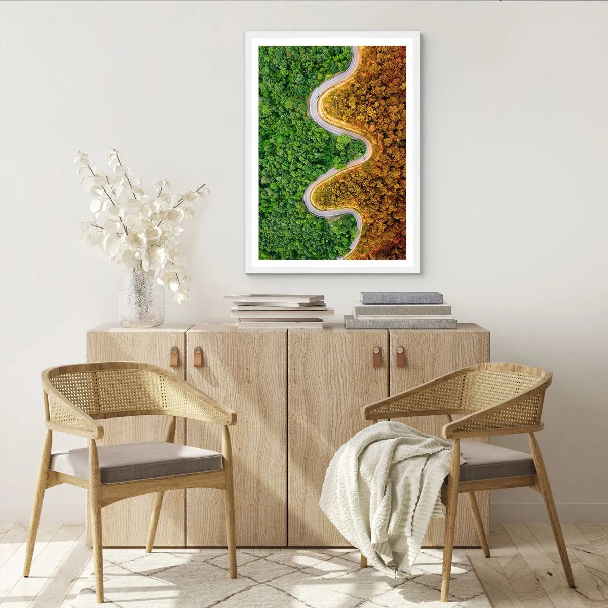 Plakat w białej ramie - Granice i przełomy - 70x100 cm
