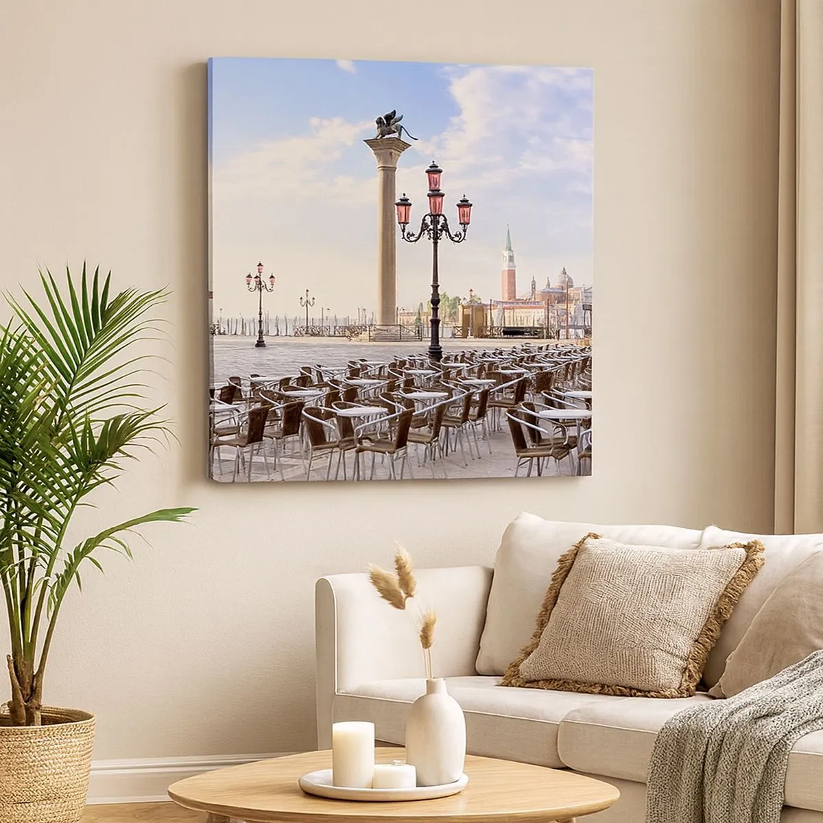 Obraz na płótnie - Zapraszamy, wszystko gotowe - 30x30 cm