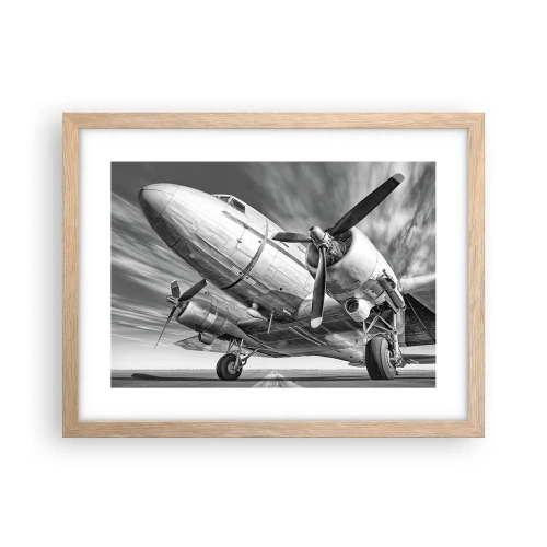 Plakat w ramie jasny dąb - Zawsze gotowy do lotu - 40x30 cm