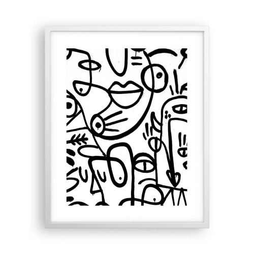 Plakat w białej ramie - Twarze i miraże - 40x50 cm
