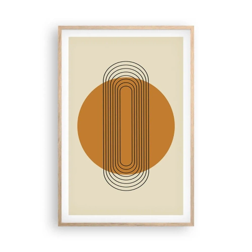 Plakat w ramie jasny dąb - Plan doskonały - 61x91 cm