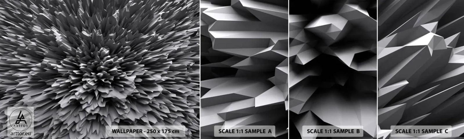 Fototapeta Próbka Samoprzylepna Deluxe Sticker - Już ostrzej się nie da - 3D, Nowoczesny, Trójwymiarowy - 100x30 cm