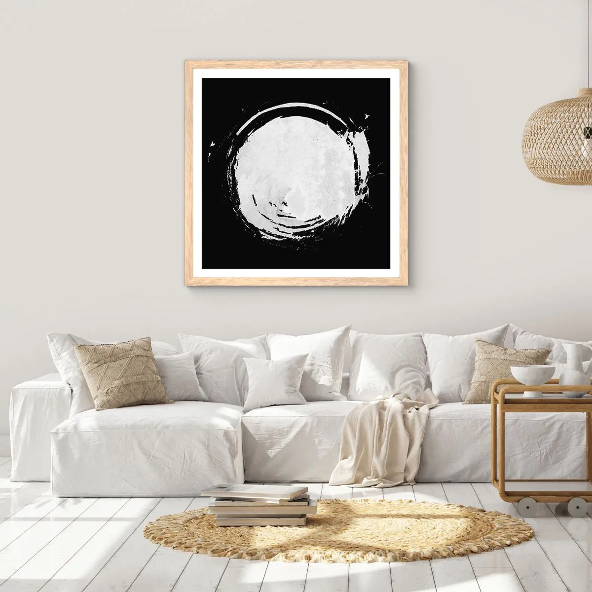 Plakat w ramie jasny dąb - Dobre wyjście - 30x30 cm