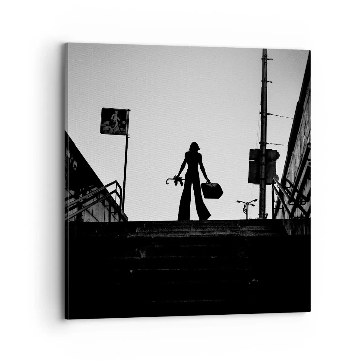 Obraz na płótnie - Miejska wędrówka - 70x70 cm