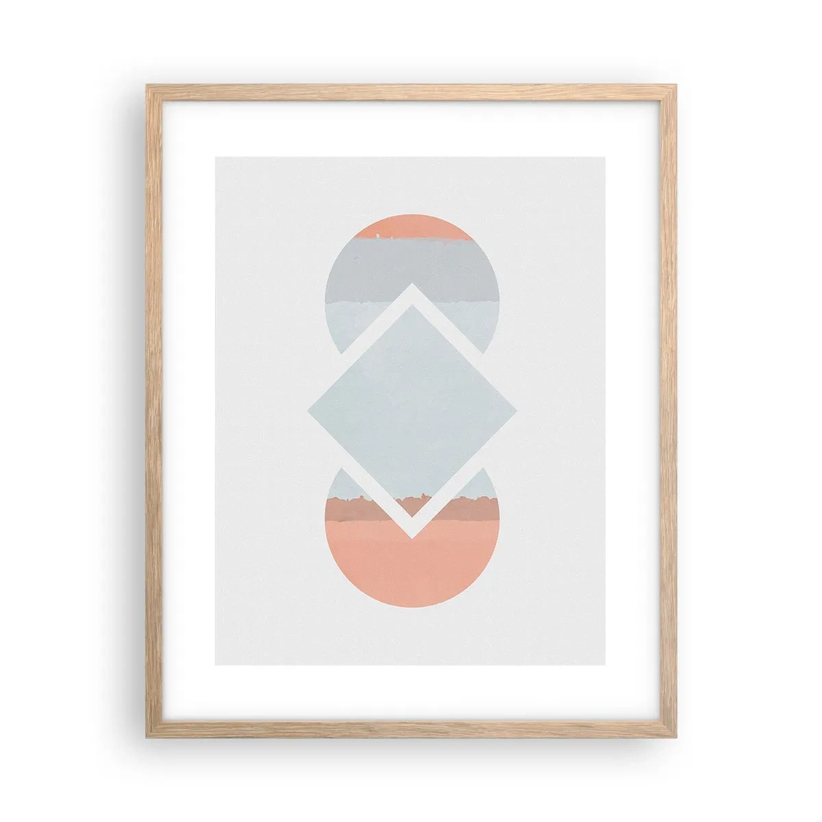 Plakat w ramie jasny dąb - Sytuacja jest jasna - 40x50 cm