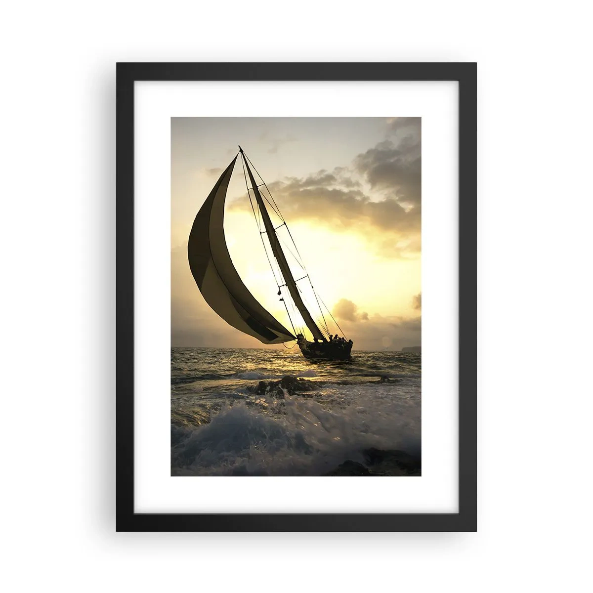 Plakat w czarnej ramie - Z wiatrem i pod wiatr - 30x40 cm