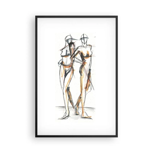 Plakat w czarnej ramie - Studium wdzięku - 61x91 cm