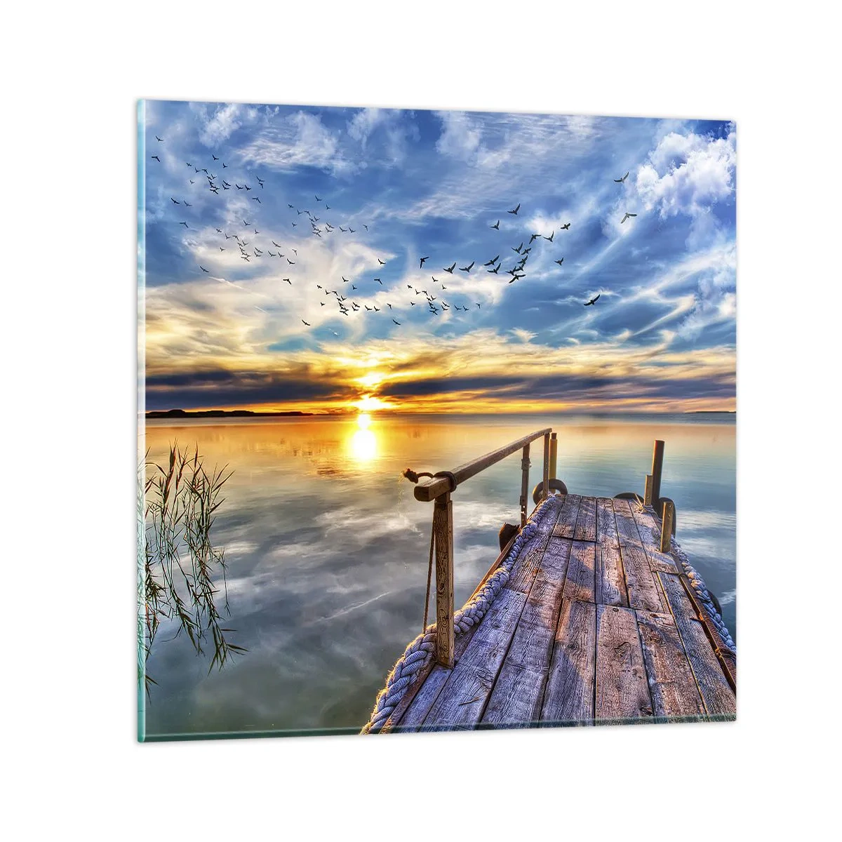 Obraz na szkle - Wiatr idzie na spoczynek - 30x30 cm