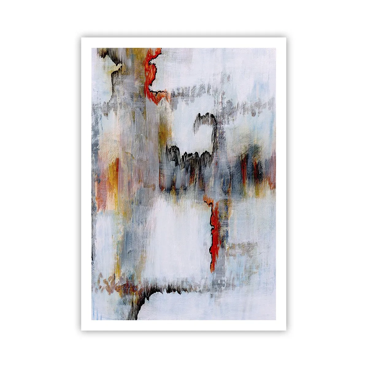 Plakat - Patykiem na wodzie - 70x100 cm
