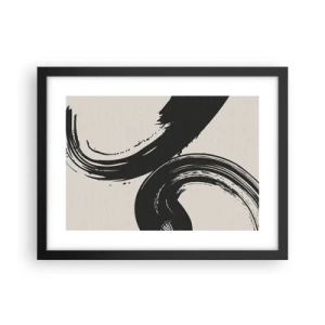 Plakat w czarnej ramie - Zamaszyście i koliście - 40x30 cm