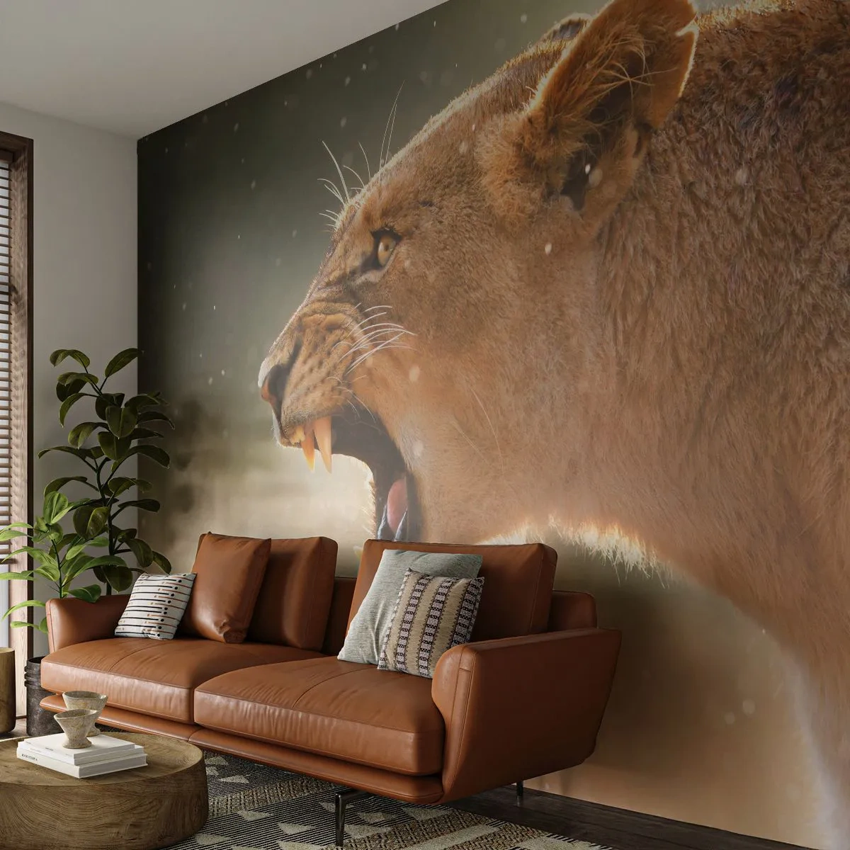 Fototapeta Standard Eco - Spróbuj nie posłuchać - Zwierzęta, Lew, Afryka - 500x350 cm