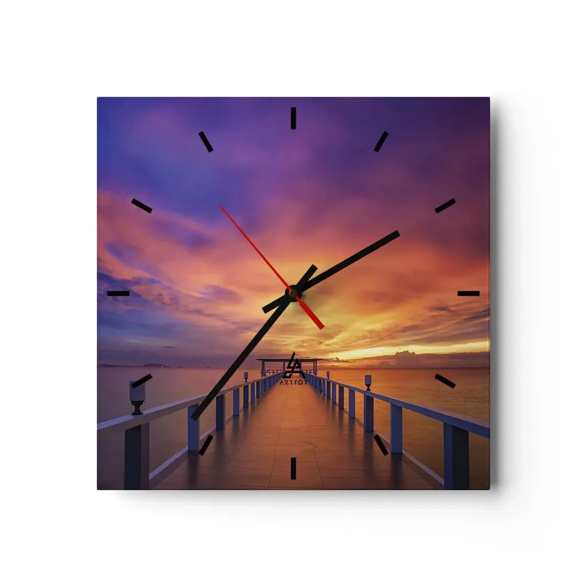 Zegar ścienny - Bez końca - 40x40 cm