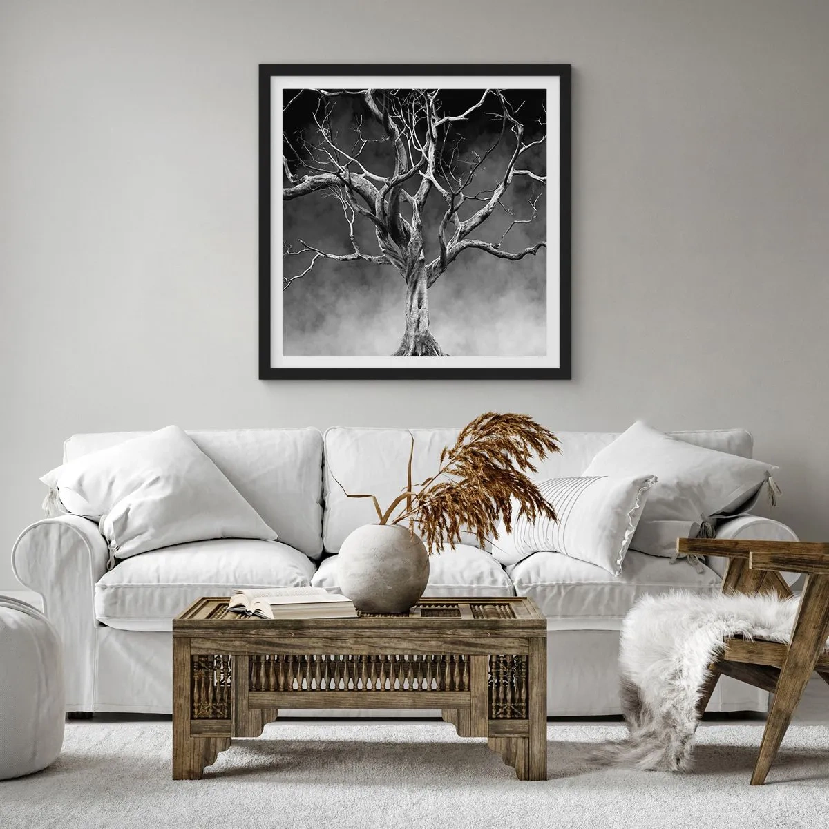 Plakat w czarnej ramie - Pierwotne i święte - 30x30 cm
