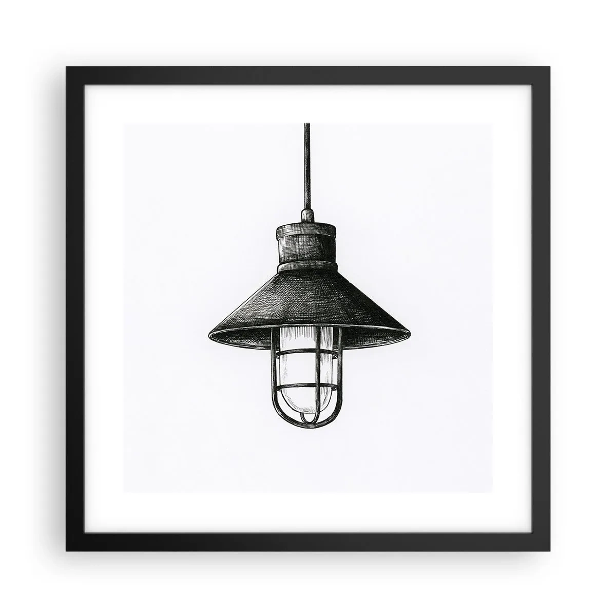 Plakat w czarnej ramie - Jak przed laty… - 40x40 cm
