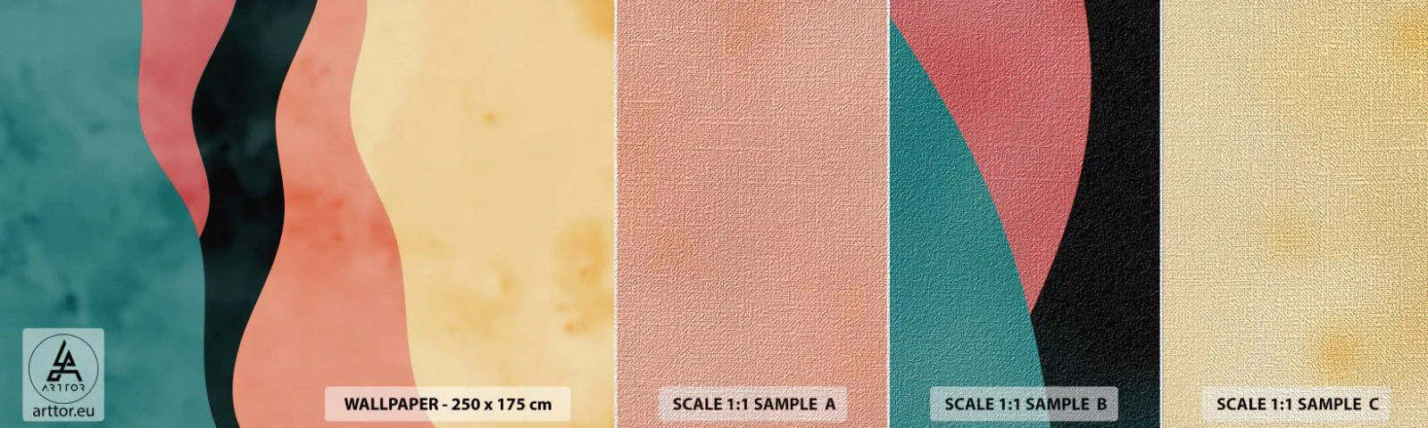 Fototapeta Próbka Premium Canvas - Zgodna niezgodność - Abstrakcja, Sztuka, Modern Art. - 100x30 cm