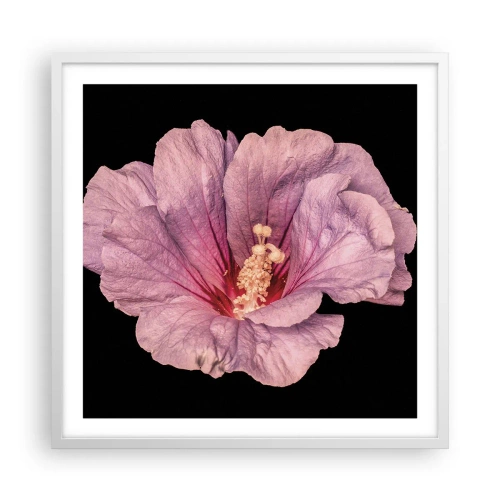 Plakat w białej ramie - Prosto do serca - 60x60 cm