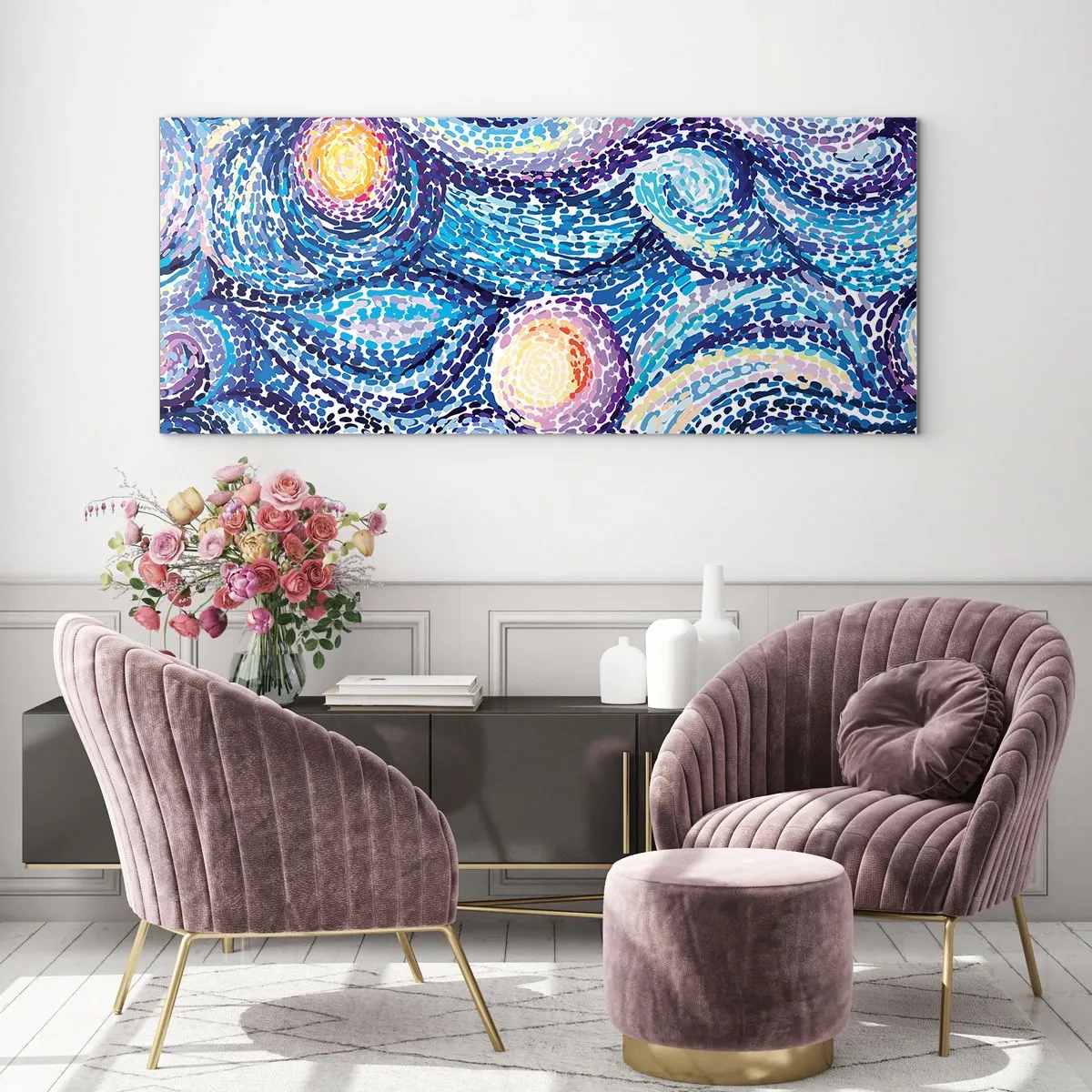 Obraz na szkle - Z obrazu van Gogha - 100x40 cm