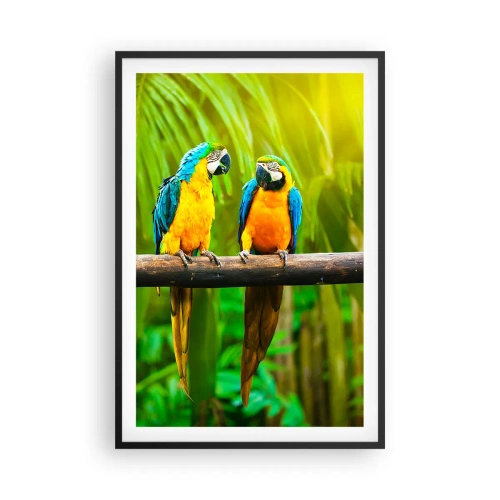 Plakat w czarnej ramie - A słyszałaś, że ona…? - 61x91 cm