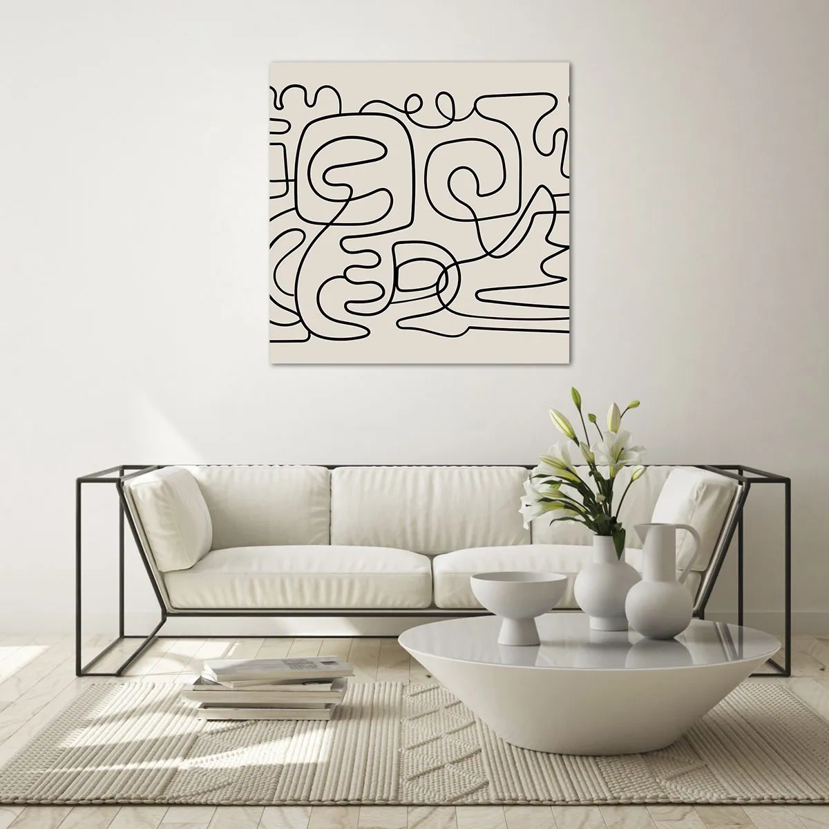 Obraz na szkle - Po śladzie - 70x70 cm