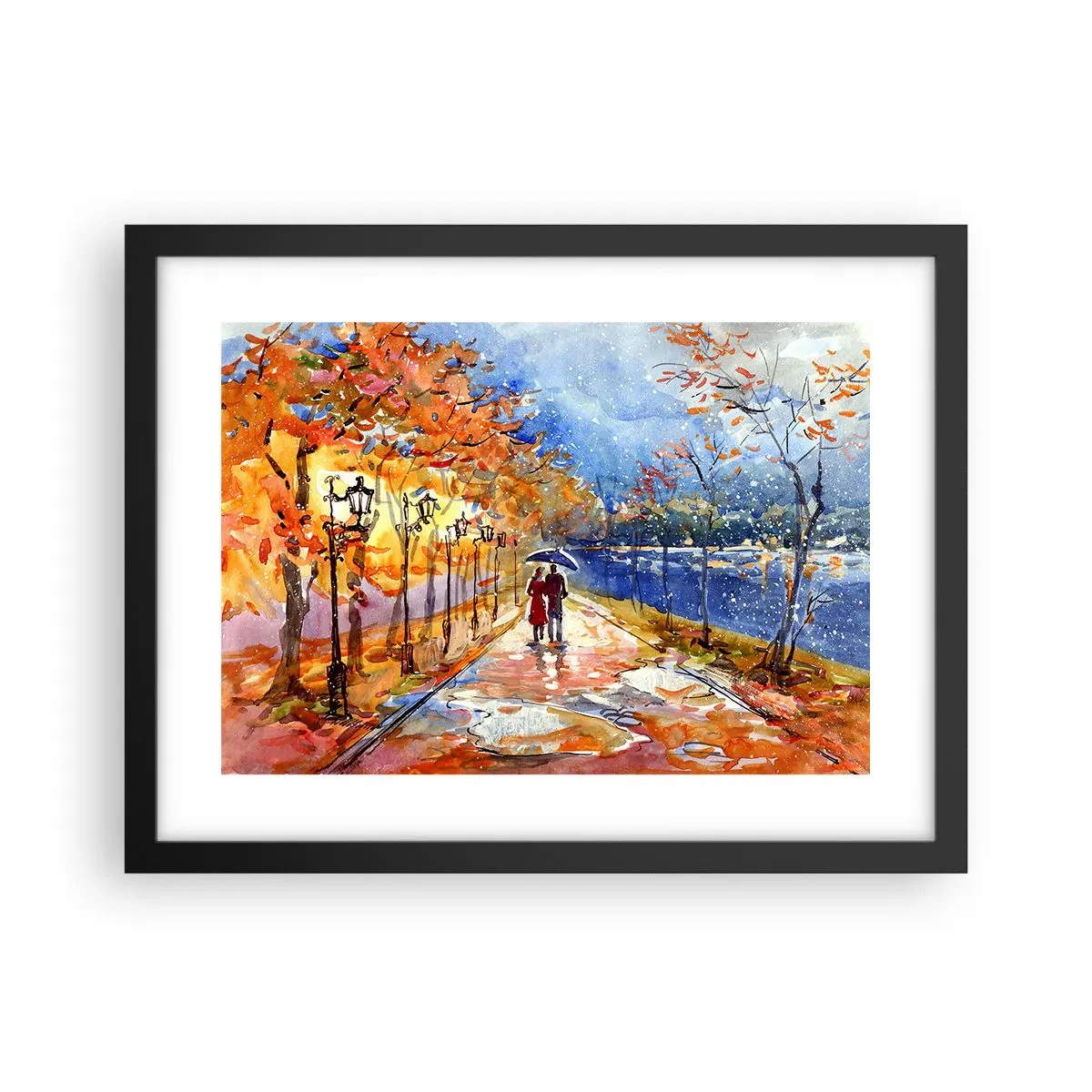 Plakat w czarnej ramie - Razem do granicy czasu - 40x30 cm