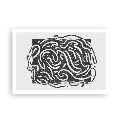 Plakat - Abstrakcja: taniec radości - 91x61 cm