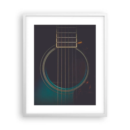 Plakat w białej ramie - Chwila zanim zabrzmi - 40x50 cm