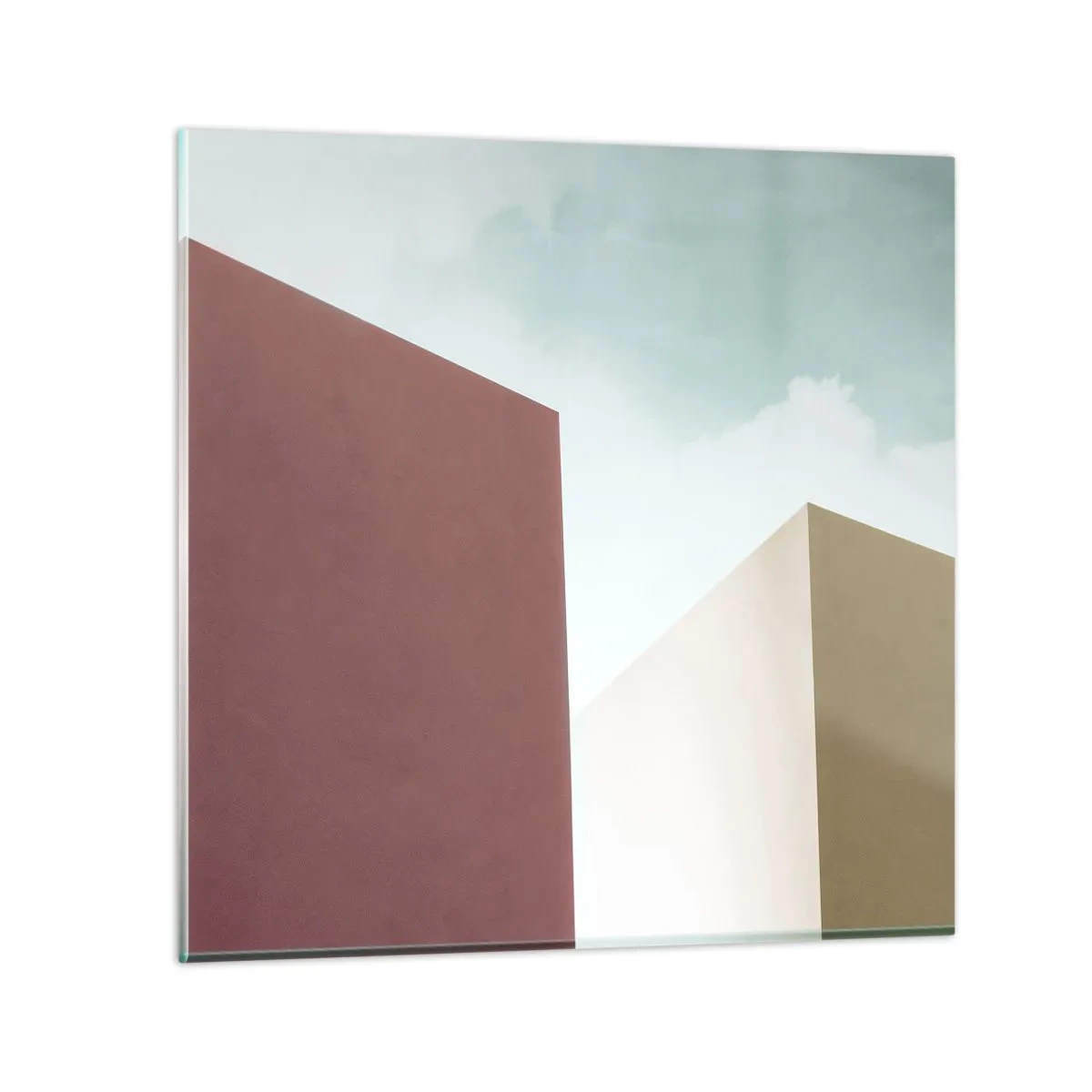 Obraz na szkle - Geometria słonecznego lata - 40x40 cm