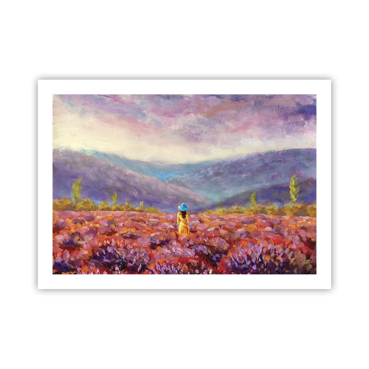 Plakat - W lawendowym świecie - 70x50 cm