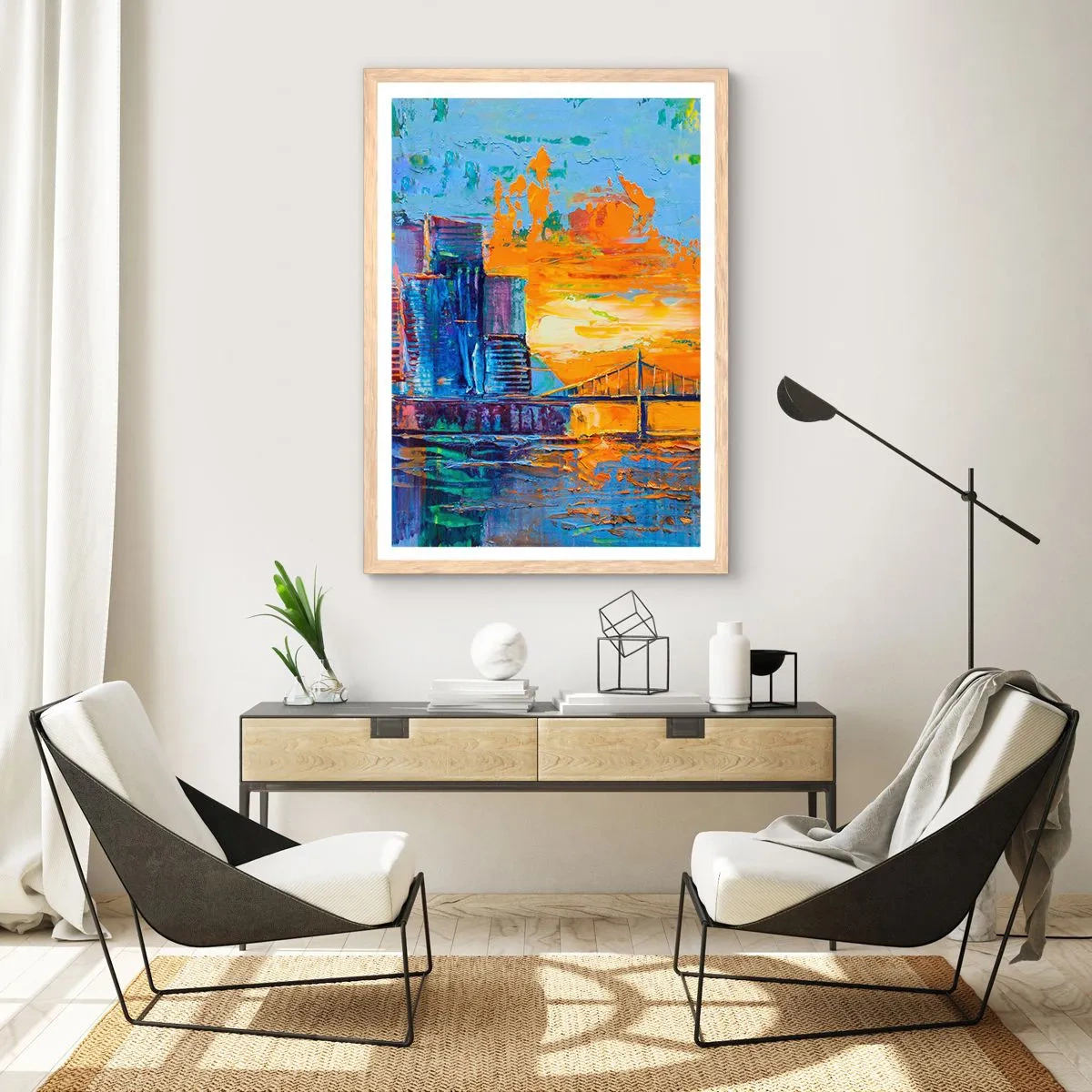 Plakat w ramie jasny dąb - Kultura i natura - 70x100 cm