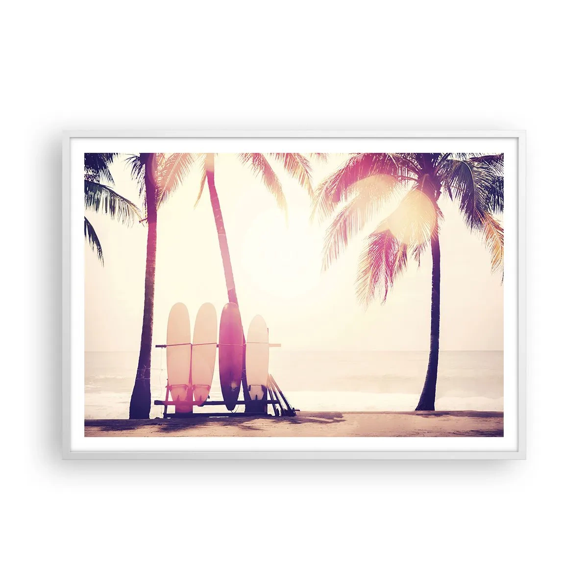 Plakat w białej ramie - To będzie wspaniały dzień - 100x70 cm