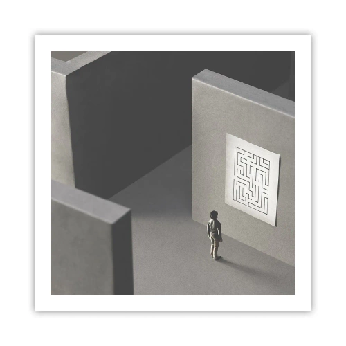 Plakat - Ale gdzie jestem? - 60x60 cm