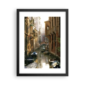Plakat w czarnej ramie - W weneckim zaułku - 30x40 cm