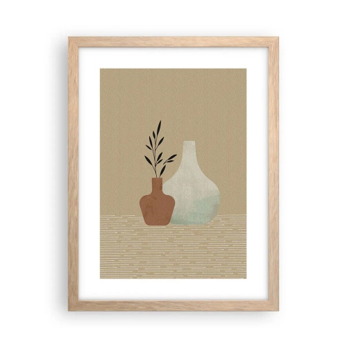 Plakat w ramie jasny dąb - Wazon i jego idea - 30x40 cm
