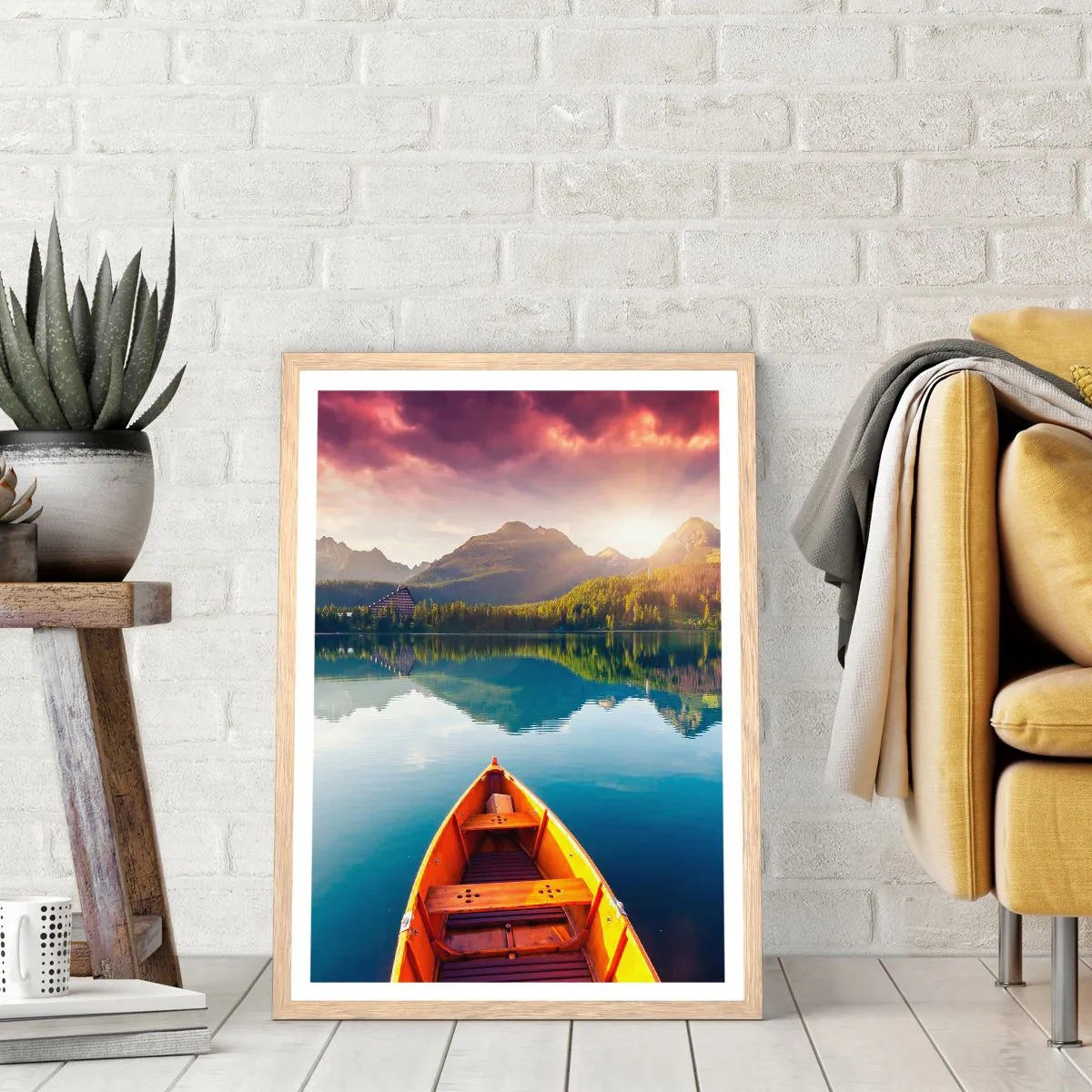 Plakat w ramie jasny dąb - Nic przeciw naturze - 61x91 cm